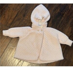 Little Wonders Sweater Jacket Hooded Pink Size 3-6 Mo
